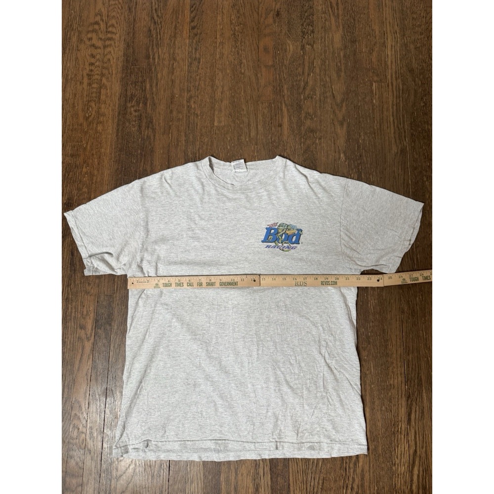 Vintage 1999 Budweiser Bud Racing Louie The Chameleon NASCAR T-Shirt Delta L
